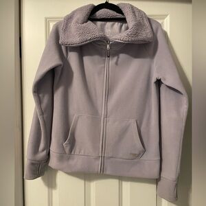 Calvin Klein Lilac Fleece Zip-up